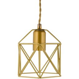 Abigali Gold Cage lampa wisząca 1x40W złota PLA-E27