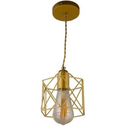 Abigali Gold Cage lampa wisząca 1x40W złota PLA-E27