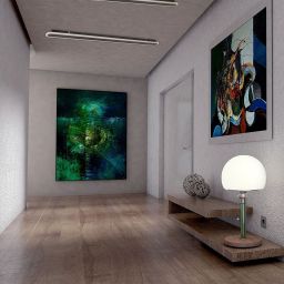 Abigali Interior lampa podsufitowa 1x28W LED czarna/biała WALL-1M-BLACK