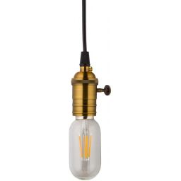 Abigali Edison lampa wisząca 1x40W czarna/mosiądz ZA-2