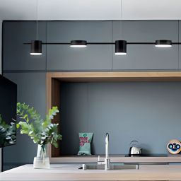 Abigali Glichio lampa wisząca 5x35 W czarna LLGLI-C