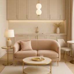 Abigali Pontti2 lampa wisząca 2x6 W złota-mleczna LWKM2