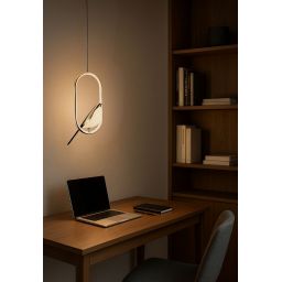 Abigali Bird lampa wisząca 1x18 W złota LWPB-OW