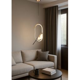 Abigali Bird lampa wisząca 1x18 W złota LWPB-OW