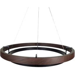 Abigali Plane lampa wisząca 1x38 W czarna-brązowa LWR-PLA