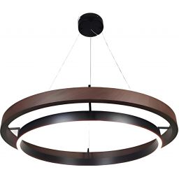 Abigali Plane lampa wisząca 1x38 W czarna-brązowa LWR-PLA