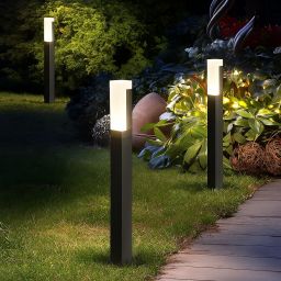 Abigali Gondor lampa stojąca zewnętrzna 1x10 W czarna SOGON