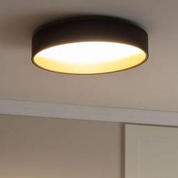 Abruzzo Royal Roma plafon 1x21W LED czarny/złoty ABR-PLR-C-20W-CCT