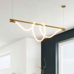 Abruzzo Spirali lampa wisząca 1x45 W złota ABR-HILTON-SG-38W