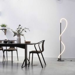 Abruzzo Spirali lampa stojąca 1x30 W czarna ABR-EOS-C-30W