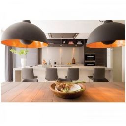 Abruzzo Retro lampa wisząca 1x20 W czarna-złota ABR-GEO