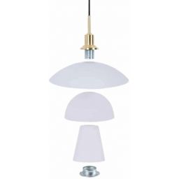 Abruzzo Retro lampa wisząca 1x20 W biała ABR-GRAMI
