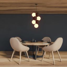 Abruzzo Vino lampa wisząca 4x12 W brązowa ABR-GRAPPA--B