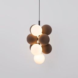 Abruzzo Vino lampa wisząca 4x12 W brązowa ABR-GRAPPA--B