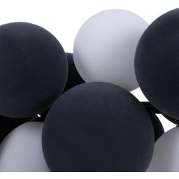 Abruzzo Vino lampa wisząca 4x12 W biała-czarna ABR-GRAPPA-H-S