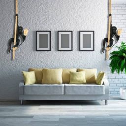 Abruzzo Monkey lampa wisząca 1x40 W czarna ABR-KAR-C