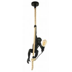 Abruzzo Monkey lampa wisząca 1x40 W czarna ABR-KAR-C
