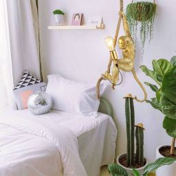 Abruzzo Monkey lampa wisząca 1x40 W złota ABR-KAR-G