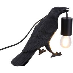 Abruzzo Raven lampa stołowa 1x40 W czarna ABR-KARD-K