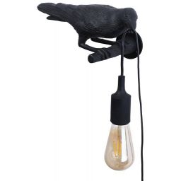 Abruzzo Raven kinkiet 1x40 W czarny ABR-KARD-K2