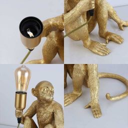 Abruzzo Monkey lampa stołowa 1x40 W złota ABR-KARD4-G