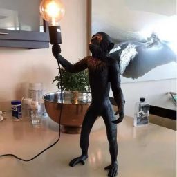 Abruzzo Monkey lampa stołowa 1x20 W biała ABR-KARD5-W
