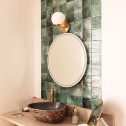 Abruzzo Milano Florencia kinkiet 1x40W złoty/klosz mleczny ABR-KF-E27