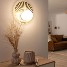 Abruzzo Milano Gama kinkiet 1x40W złoty/klosz mleczny ABR-KG-G9