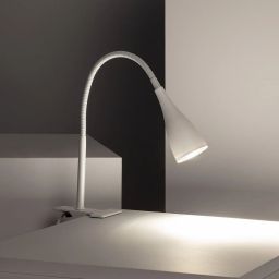 Abruzzo Libro Vincenzo lampa biurkowa 1x40W biały ABR-KK-B-GU10