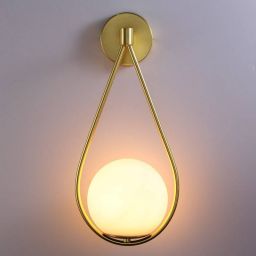Abruzzo Milano kinkiet 1x20 W biały-złoty ABR-KMA-B