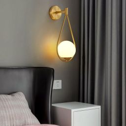 Abruzzo Milano kinkiet 1x20 W biały-złoty ABR-KMA-B