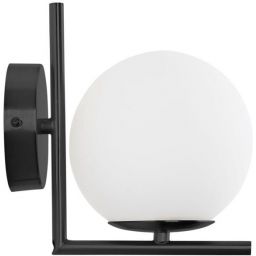 Abruzzo Milano kinkiet 1x20 W biały-czarny ABR-KMR-B