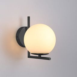 Abruzzo Milano kinkiet 1x20 W biały-czarny ABR-KMR-B