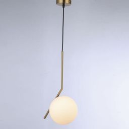 Abruzzo Milano lampa wisząca 1x20 W biała-złota ABR-KMT-B