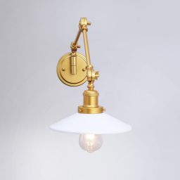 Abruzzo Retro kinkiet 1x20 W biały-złoty ABR-KRNW-GW