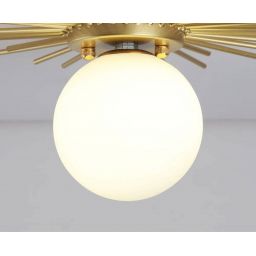 Abruzzo Milano Vittoria kinkiet 1x40W złoty/klosz mleczny ABR-KV-E14