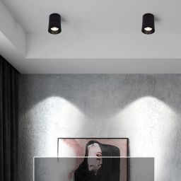 Abruzzo Estetica LED Romeo lampa podsufitowa 1x30 W LED czarny ABR-LPR-30W-C-WW