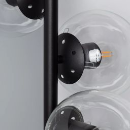 Abruzzo Milano Valle lampa stojąca 5x20W czarny ABR-LPV-5XE27