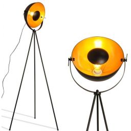 Abruzzo Versali lampa stojąca 1x20 W czarna-złota ABR-LPV-C
