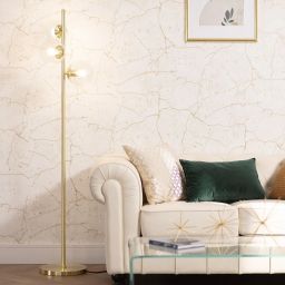 Abruzzo Milano Pugilia lampa stojąca 3x40W złoty ABR-LSP-3XE27