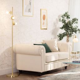 Abruzzo Milano Pugilia lampa stojąca 3x40W złoty ABR-LSP-3XE27
