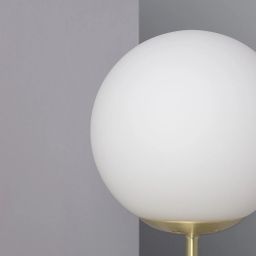 Abruzzo Milano Simona lampa stołowa 1x20W złoty/klosz mleczny ABR-LSS-Z-E27