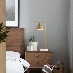 Abruzzo Libro Valentino lampa stołowa 1x40W złoty/marmur ABR-LSV-E27