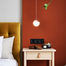 Abruzzo Mica lampa wisząca 1x9 W biała ABR-LW-MIC-B