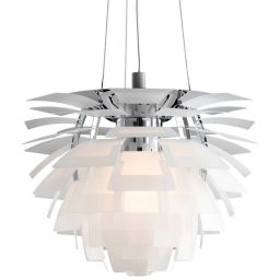 Abruzzo Prospettiva lampa wisząca 1x40 W biała ABR-LW-PRO-60-B