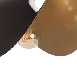 Abruzzo Sessanta lampa wisząca 1x40 W czarna ABR-LW-SES