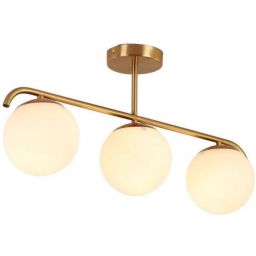 Abruzzo Milano lampa podsufitowa 3x20 W złota-mleczny ABR-LW3XE27M