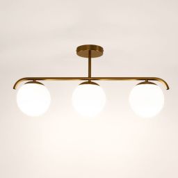 Abruzzo Milano lampa podsufitowa 3x20 W złota-mleczny ABR-LW3XE27M