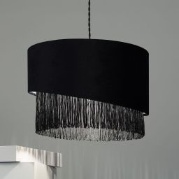 Abruzzo Fonte lampa wisząca 1x40W czarny ABR-LWAF-E27