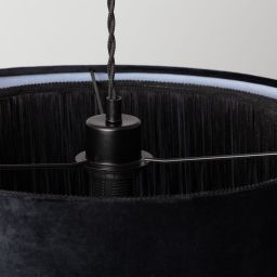 Abruzzo Fonte lampa wisząca 1x40W czarny ABR-LWAF-E27